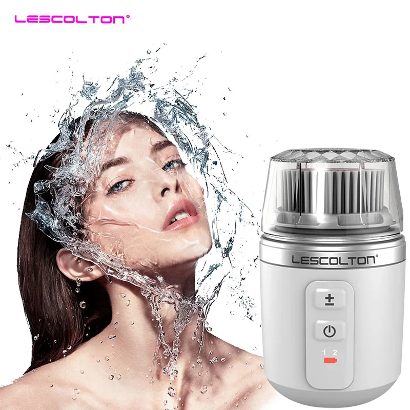 

Lescolton Ultrasonic electronic brosse nettoyante visage cleansing instrument face brushes Makeup beauty tools face care machine