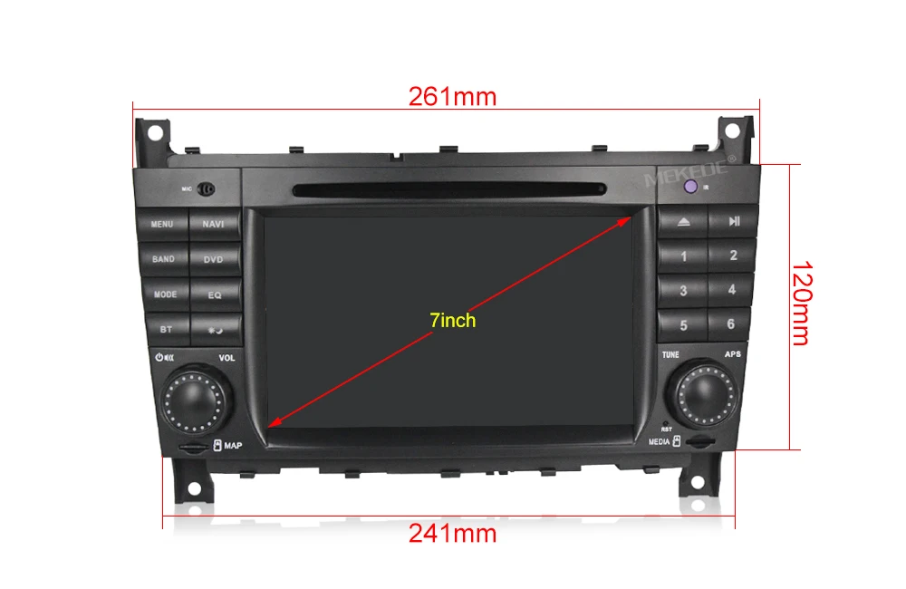 Mekede android8.1 Автомобильный мультимедийный gps dvd-плеер для Mercedes Benz Sprinter C Class W203 C200 Viano Vito CLK W209