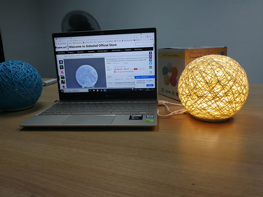 Романтический ротанга светодиодный ночной Светильник USB затемнения Новинка Спальня настольные лампы для вечерние свадебные футболки ко Дню Святого Валентина, лучший подарок