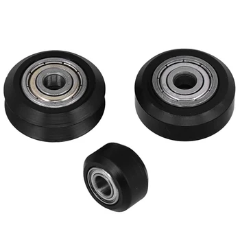 

5Pcs / Slot CNC Wheel Pulleys Ball Bearing V Type CNC Wheel Bearing 3D Printer Parts Round Gear Perlin Part For 3D Ender-3 Parts