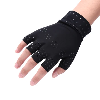 

Health Care Tool High Quality Magnetic Therapy Fingerless Gloves Arthritis Pain Relief Heal Joints Braces Supports