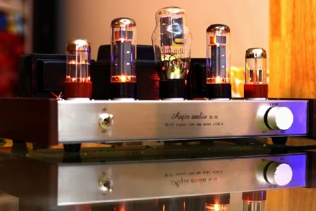 OldChen EL34 Single ended Tube Amplifier HIFI EXQUIS AIQIN Class A handmade lamp amp Silver version