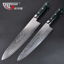 Ghl 10,5 zoll damaskus messer neue küche messer sehr sharp fleisch schneiden cleaver küche tools micarta griff