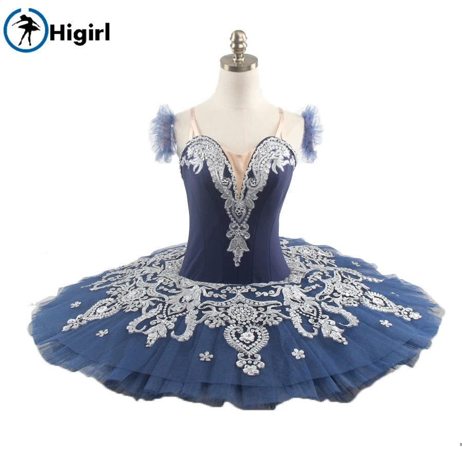 Girls blue swan lake professional ballet tutu women white ballet costume adult pancake tutu child ballet BT9082