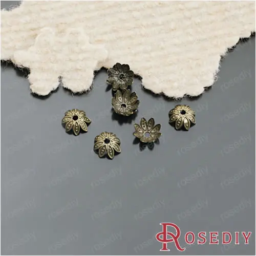 

Wholesale 10mm Antique Bronze Flower Iron Bead Caps Diy Jewelry Findings Accessories 100 pieces(JM4854)