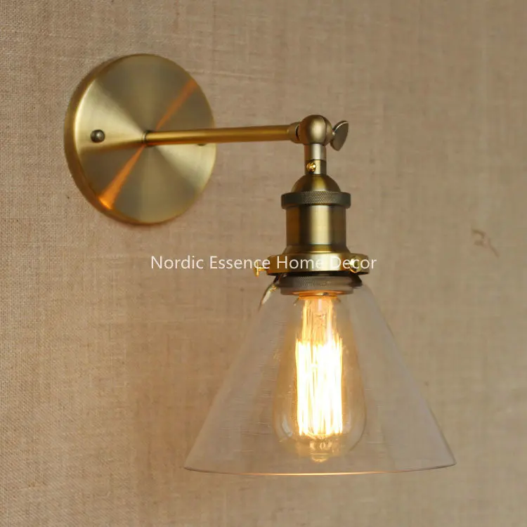 Wled loft retro wall lamps for restaurant and bar iron industrial lighting fixture with creative ...