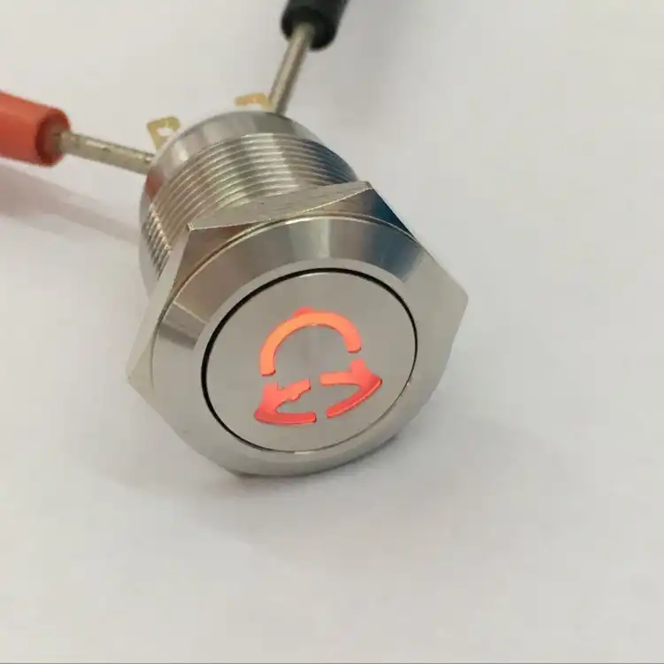 Onpow 19mm Momentary Doorbell Symbol Lighted Stainless Steel Ip65 Onpow 19mm Momentary Doorbell Symbol