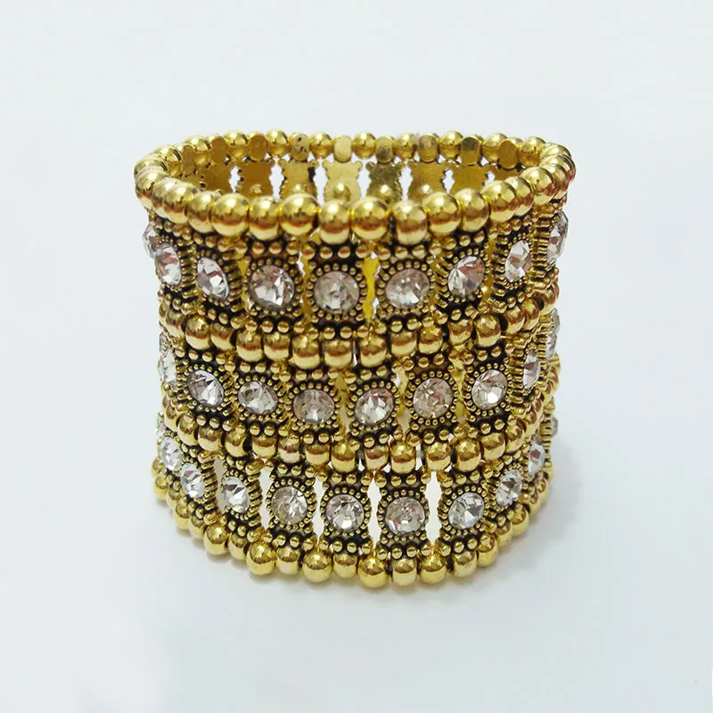Трехрядный многослойный растягивающийся браслет со стразами|bracelet religious|crystal cuff