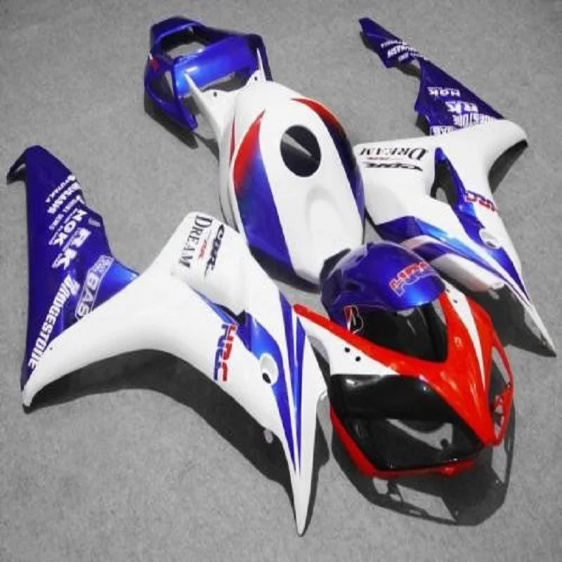 

N-Custom motorcycle Injection Fairings kits for HONDA 06 07 CBR1000RR 2006 2007 CBR 1000RR fireblade white blue HRC fairing kits