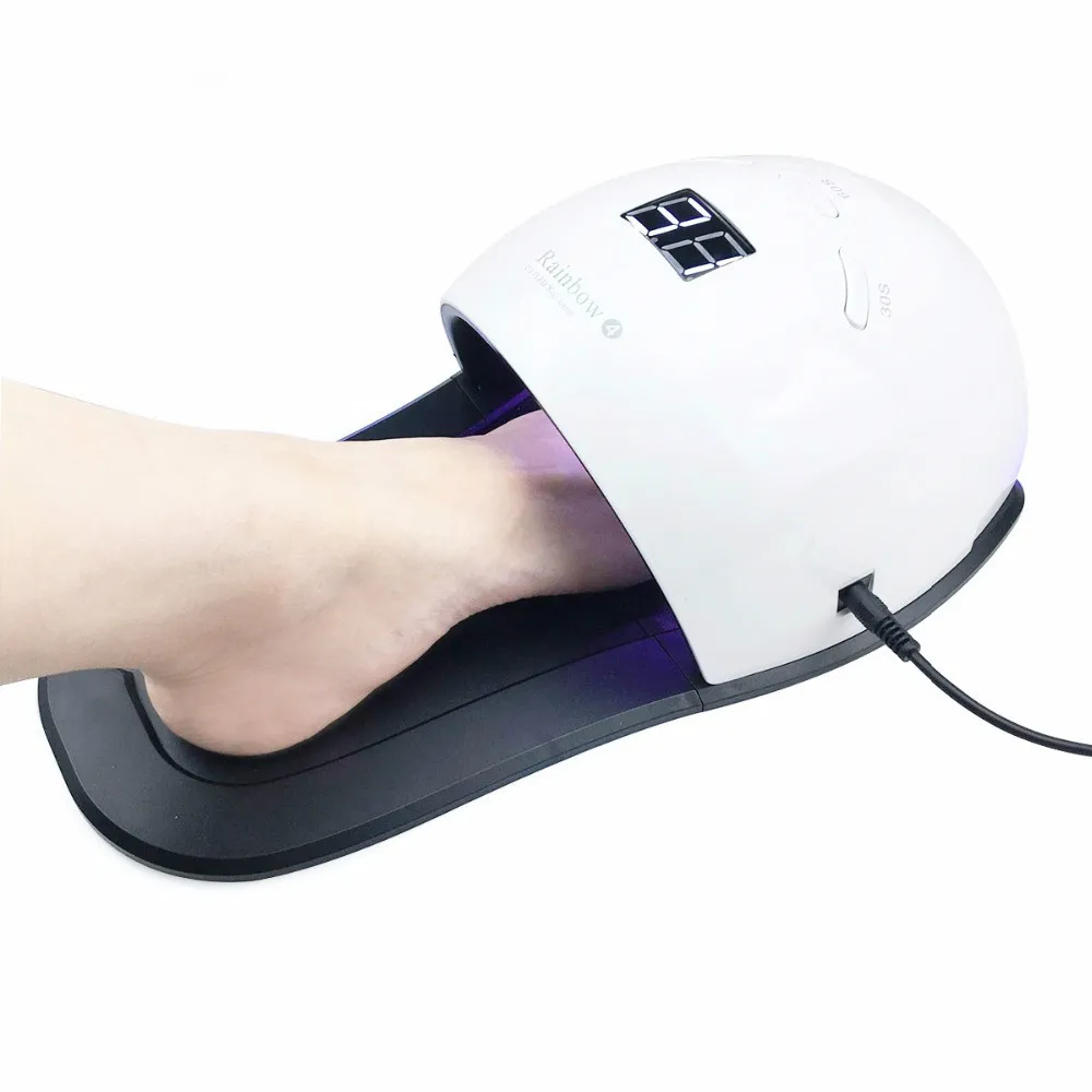 48W UV Nail Dryer Fingernail Toenail LED Nail Lamp Machine Hand Foot Universal Detachable Slippers Type Nail Beauty Instrument