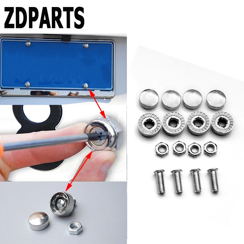 ZDPARTS 16X автомобильный Стайлинг болты для номерного знака гайки шурупы Opel Astra J G