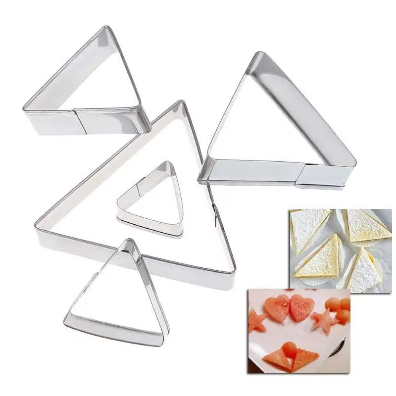 

5pcs/set DIY Stainless Steel Cookies Cutter Slicer Frame Cake Decorating Tools Cookie Mold Cutter Series Biscuit Cutter Tools