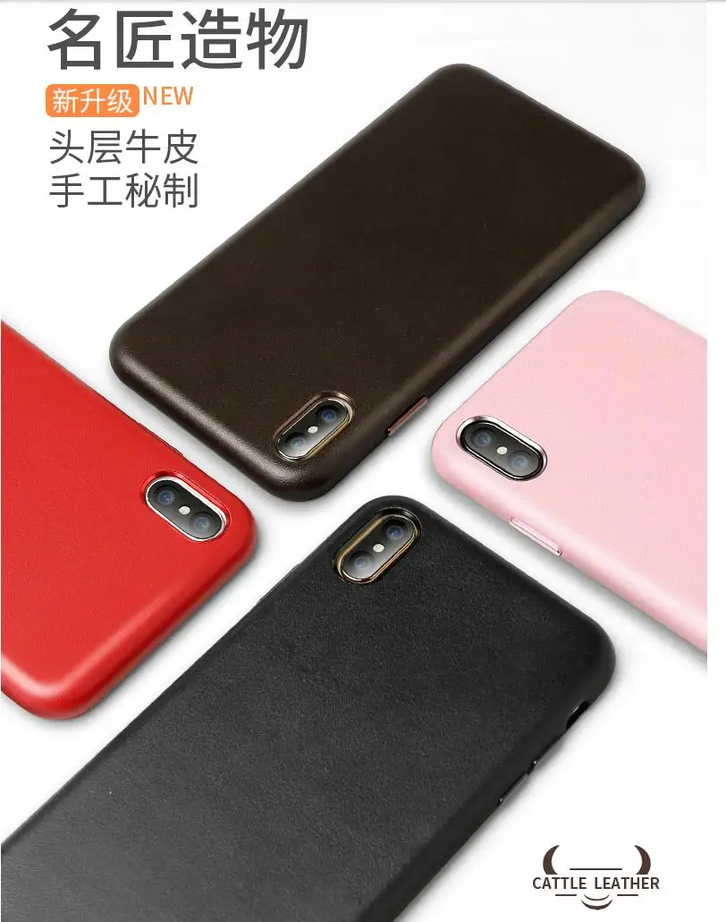 Чехол из натуральной кожи для iphone XS Max 100% оригинал Duzhi полностью защищающий 7 Plus 8