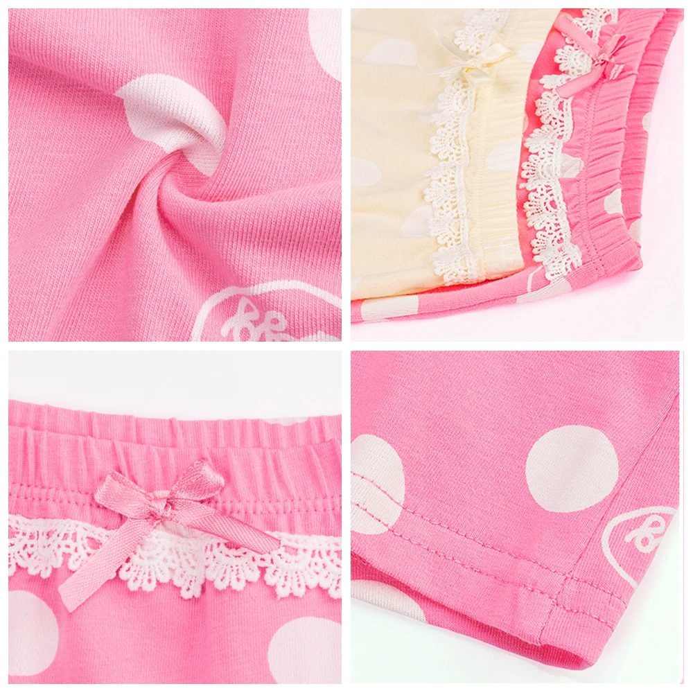 Трусы боксеры для девочек 2 шт./лот нижнее белье с милыми мультяшными рисунками