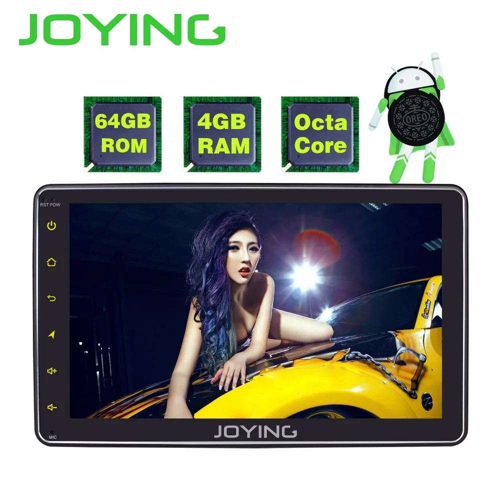 

JOYING 4GB RAM 64GB ROM 1 DIN 8 INCH Android 8.1 car Autoradio HD screen stereo head unit tape recorder GPS player with carplay