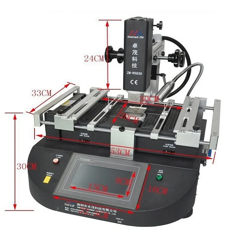 Original ZM zhuomao R5830 Hot air bga rework station 3 zones welding machine цена Original ZM zhuomao R5830 Hot air bga rework station 3 zones welding machine цены онлайн