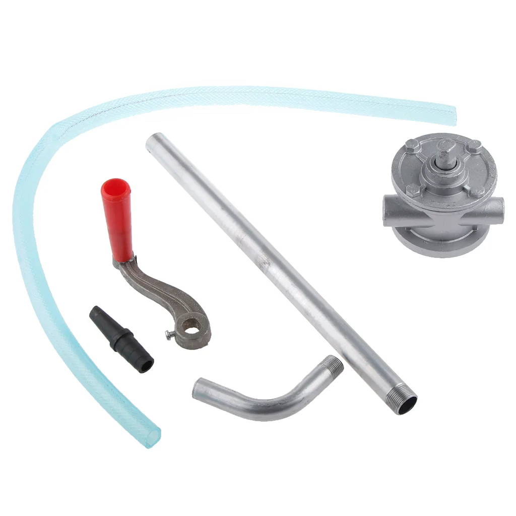 Aluminium Hand Rotary Self Dispense Oil Diesel Fuel Pump Drum Fuel Supply System Replacement Parts 2000L/h 