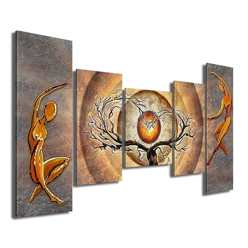 

Hand made modern abstract canvas wall painting gray beige figure modular painting couple wall canvas art cheap home decoration