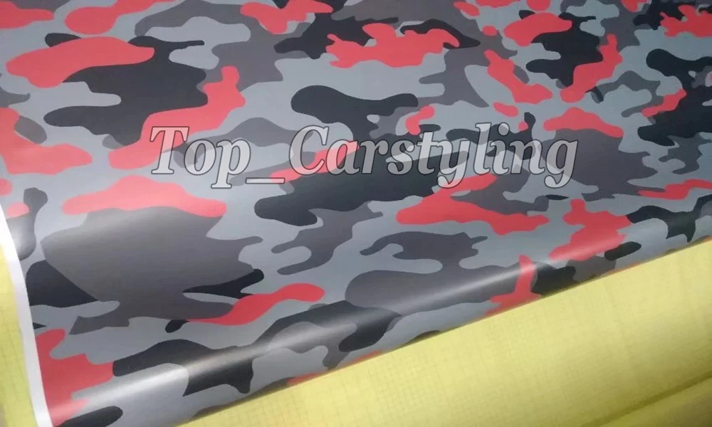 25- gray red black Camouflage  Camo vinyl wrap car sticker 3M Avery Arlon Vinyl (5)
