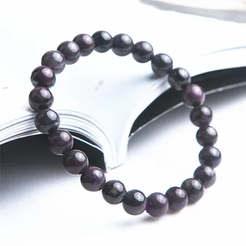 

South African Purple Natural Sugilite Bracelets AAAAA Healing Gems Natural Stone Stretch Round Bead Bracelets For Women 7.5mm