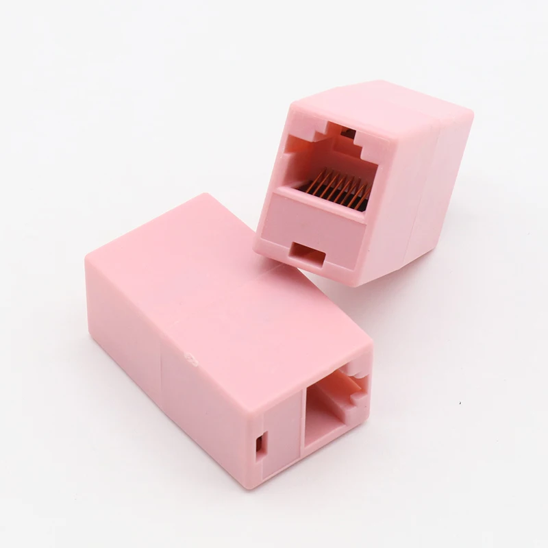 IMC الساخن 10 قطعة RJ45 8P8C مزدوجة منافذ الإناث التوصيل الهاتف موصل IMC الساخن 10 قطعة RJ45 8P8C مزدوجة منافذ الإناث التوصيل الهاتف موصل