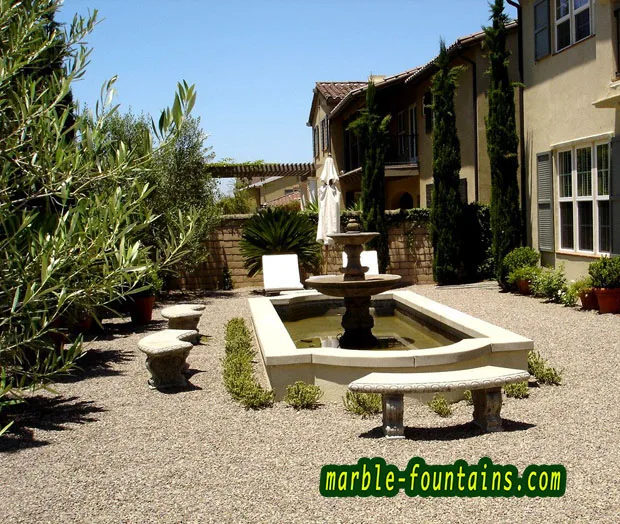 Decorative Water Fountains Villa Garden Marble Fountains Natural