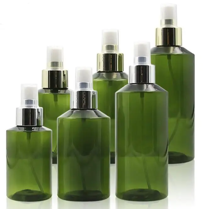 

1pcs Green Color Spray Bottle Green Atomizer Refillable Bottles Vial with Gold Silver Cap for Essential Oil Perfume Cosmetic