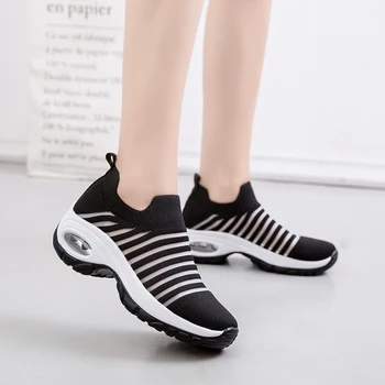 

Breathable tennis shoes for women increases air cushion to absorb shock sport shoes Comfortable Platform Sneakers Zapatos De Muj