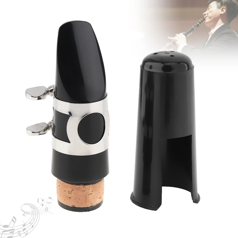 

New Bb Clarinet Mouthpiece Set with Cap Reed Metal Ligature Woodwind Accessories