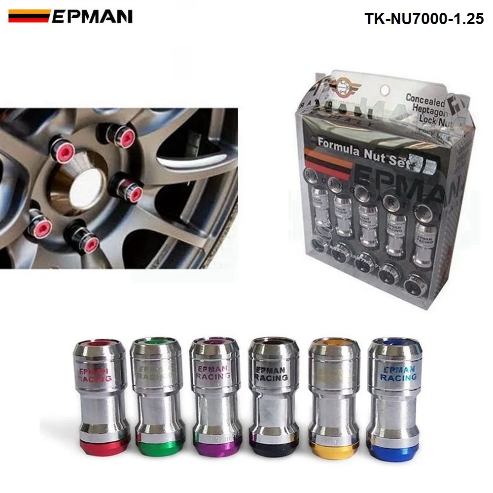 Спортивный EPMAN подлинные колеса формулы стопорные гайки M12X1.25 20 шт. обода желудя