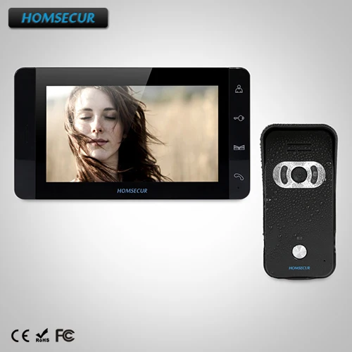 

HOMSECUR 7" Video Door Entry Phone Call System+Dual-way Intercom for House/Flat TC021-B + TM703-B