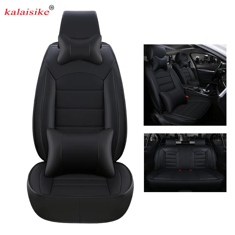 kalaisike leather universal car seat cover for Lincoln all models MKS