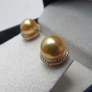 

Eternal wedding Women Gift word 925 Sterling real 8-9 mm circle to natural seawater pearl earringsGenuine Selling Huge