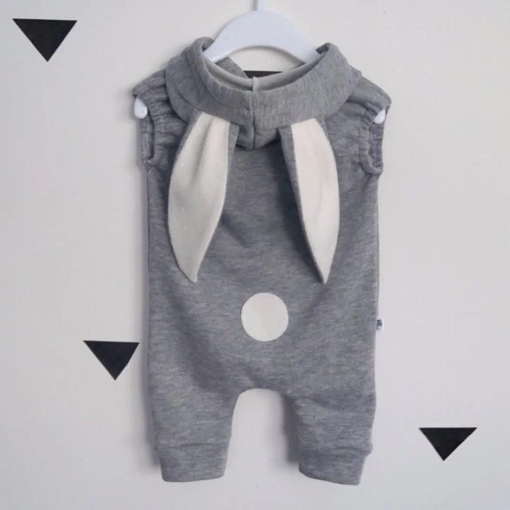 Bebé recién nacido mamelucos ocasionales encantadoras Orejas de conejo bebé niñas bebé sin mangas traje Roupas Bebes ropa infantil Bebé recién nacido mamelucos ocasionales encantadoras Orejas de conejo bebé niñas bebé sin mangas traje Roupas Bebes ropa infantil