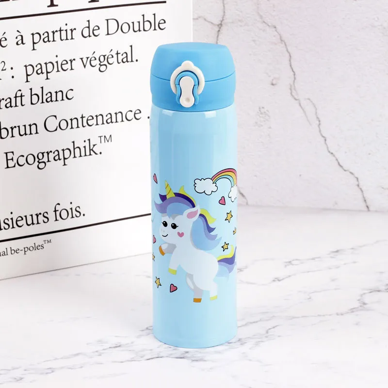 Cute Cartoon Unicorn Vacuum Flasks Thermos Stainless Steel Thermocup Travel Thermal Bottle Coffee Cup Insulated Water Bottles13