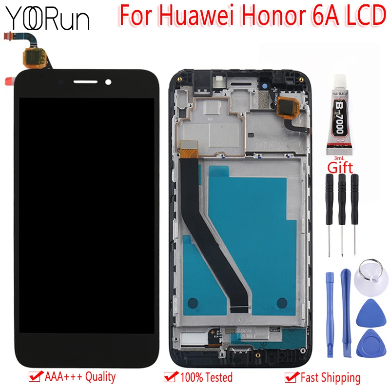 

5.0'' For Huawei Honor 6A LCD DIsplay Touch Screen Digitizer Assembly With Frame Replacement 100% Tested For HUAWEI Honor 6A LCD