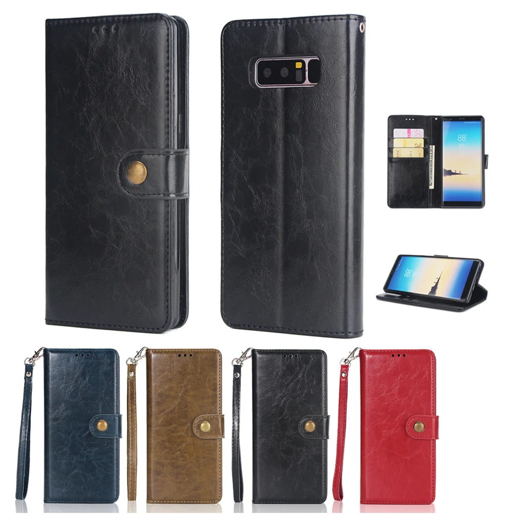 

Note8 Case for Samsung Galaxy Note 8 Cover Book N950 Note8 Duos Flip Leather Stand Samsung8 Galaxy8 PU Coque Whit Rope Wallet