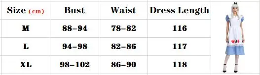 Алиса в стране чудес косплей костюм сексуальный горничный фартук платье фантазийный, для карнавала костюмы на Хэллоуин для женщин