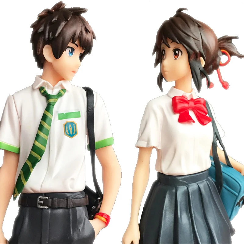 

2pcs/set Your Name Figure Kimi No Na Wa Tachibana Taki Miyamizu Mitsuha Action Figures Dolls Toy Gift