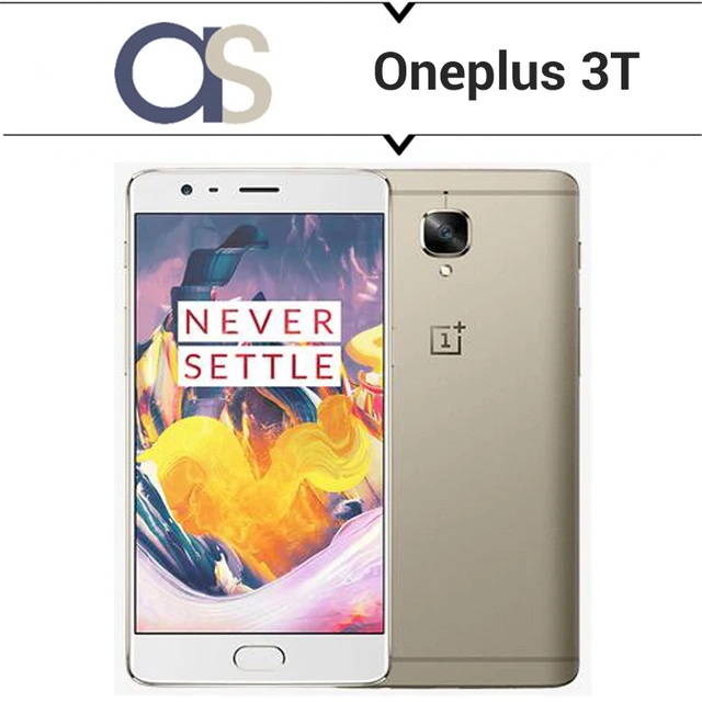 Оригинал Oneplus 3 T 4 Г LTE Сотовый Телефон 5.5 Дюймов 1080 P 16MP камера Snapdragon 821 Четырехъядерных Процессоров 6 Г RAM 64 Г ROM Быстрая Зарядка отпечатков пальцев