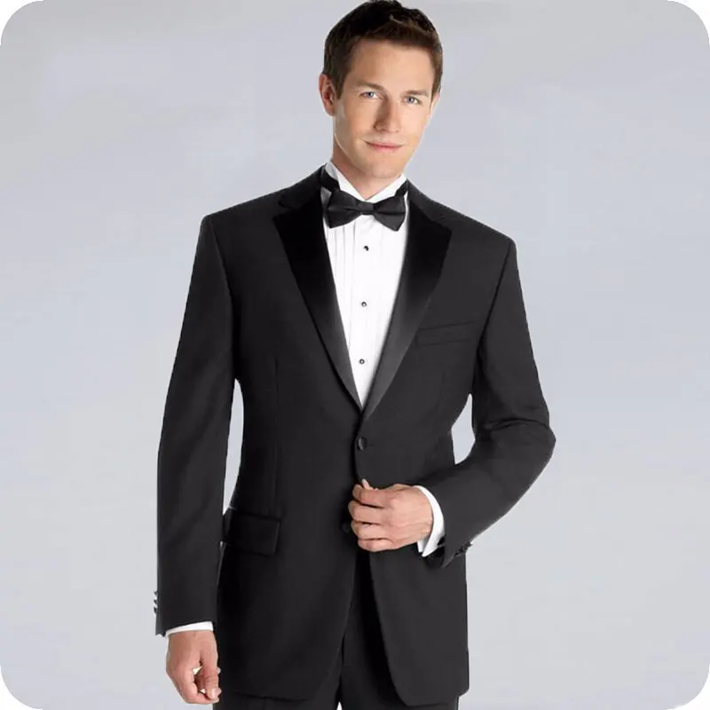 

2019 Latest Designs Black Men Suit Wedding Pants Slim Fit Groom Tuxedo Costume Homme Blazer Jacket Tailored Men Suit 2 Pieces