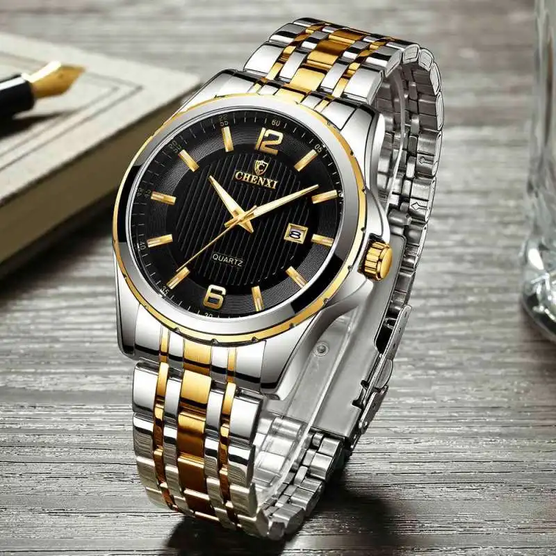 Buy CHENXI Top Luxury Men Watch Gentleman Watch Gold