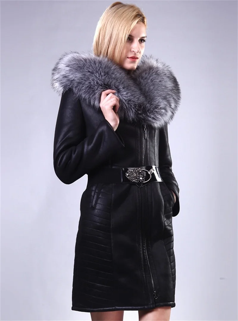 Aliexpress.com : Buy New Real Fur Women's Jackets Coat long style ...