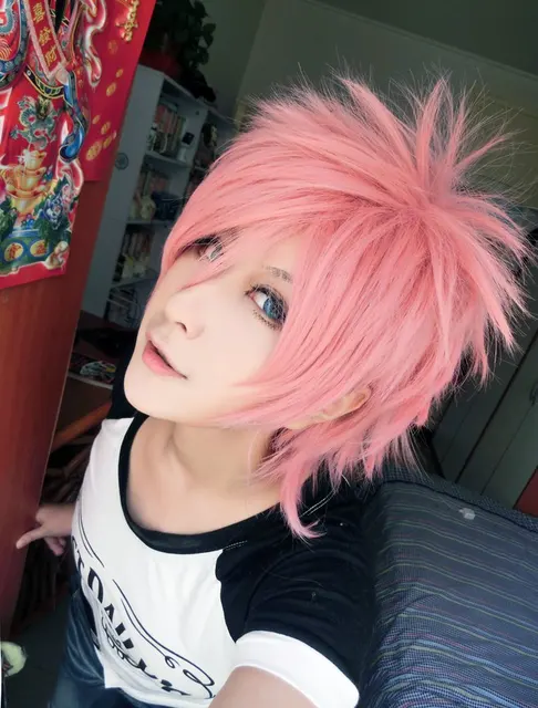 New Cosplay Anime Fairy Tail Shima Renzou Short Straight Cosplay