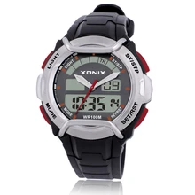 XONIX Brands Unique Vogue Men Swimming Digital LCD Quartz Outdoor Sports Watches Relogio Masculino Clock DG