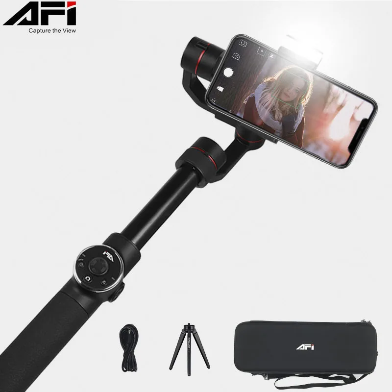 Afi V5 Gimbal Stabilisator Für Telefon 3 Achse Handheld Smartphone Stabilisator Cellular Telefon Selfie Sticks Für Gopro Action Kamera