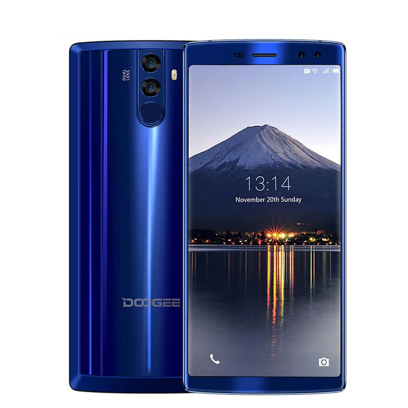 DOOGEE BL12000 смартфон MTK6750T Восьмиядерный 4 Гб+ 32 ГБ Android 7,1 мобильный телефон 6,0 дюймов 18:9 сенсорный экран Двойная камера мобильный телефон - Цвет: Синий