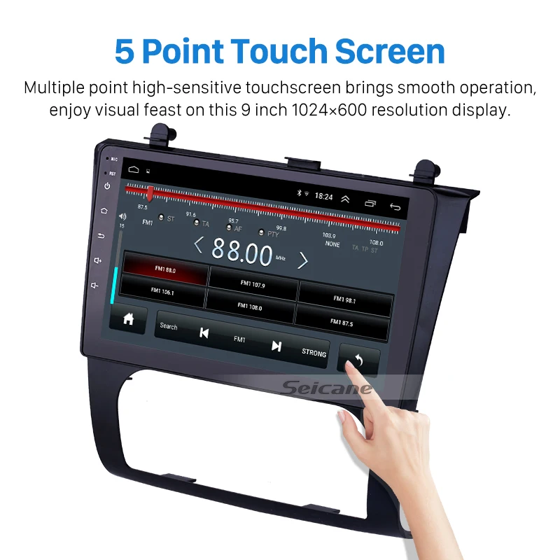 Cheap Seicane Android 8.1 9 inch Car GPS Navigation Radio for 2008-2012 Nissan Teana Altima Auto A/C Multimedia Player support OBD DVR 2