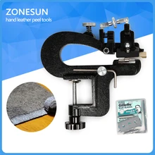 ZONESUNLeather paring device kid max 35mm width, Manual leather skiver, hand leather peel tools, vegetable tanned leather peeler