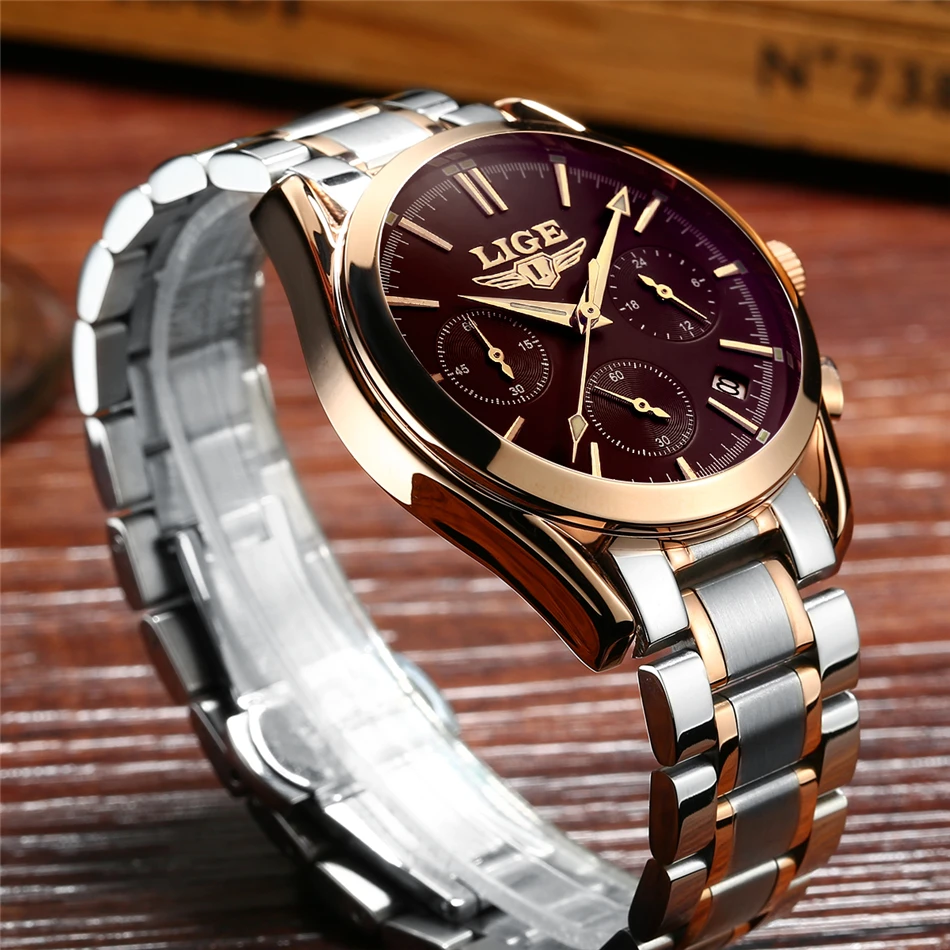 Watches Men LIGE Brand Full Steel Military Watches Men's Quartz Clock Men Business Watch Sport Waterproof WristWatch Man Relojes Watches Men LIGE Brand Full Steel Military Watches Men's Quartz Clock Men Business Watch Sport Waterproof WristWatch Man Relojes